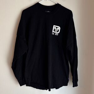 Disney Parks Spirit Jersey long sleeve Women’s Unisex Men’s Black t-shirt Small